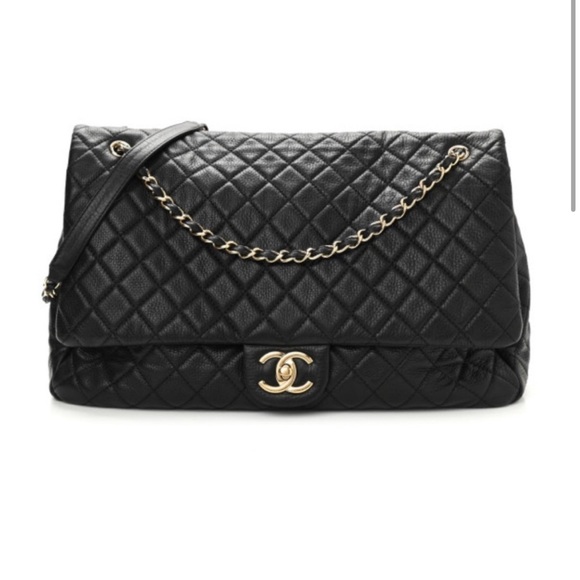 RARE AUTHENTIC CHANEL XXL AIRLINE HANDBAG - Picture 1 of 9